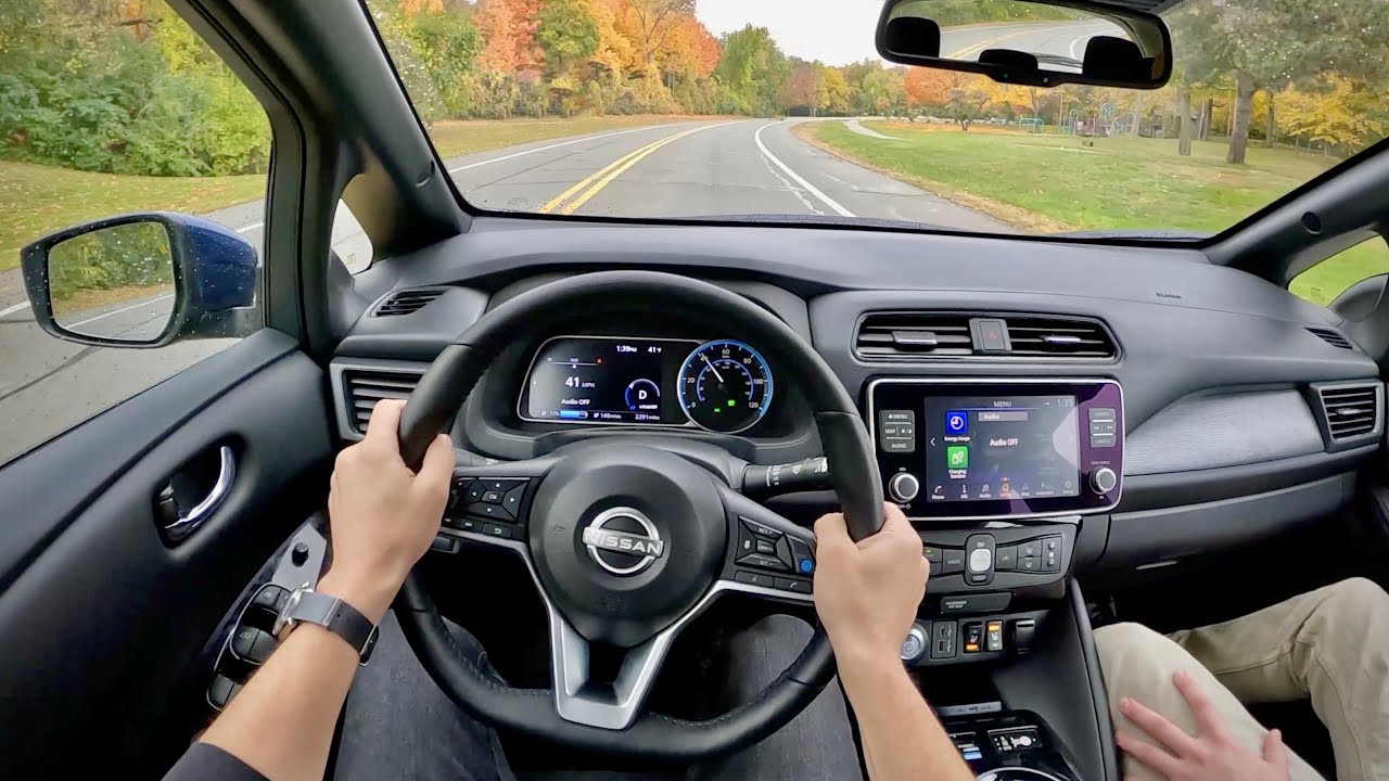 Nissan Leaf SV Plus 2023 года — впечатления от вождения от первого лица