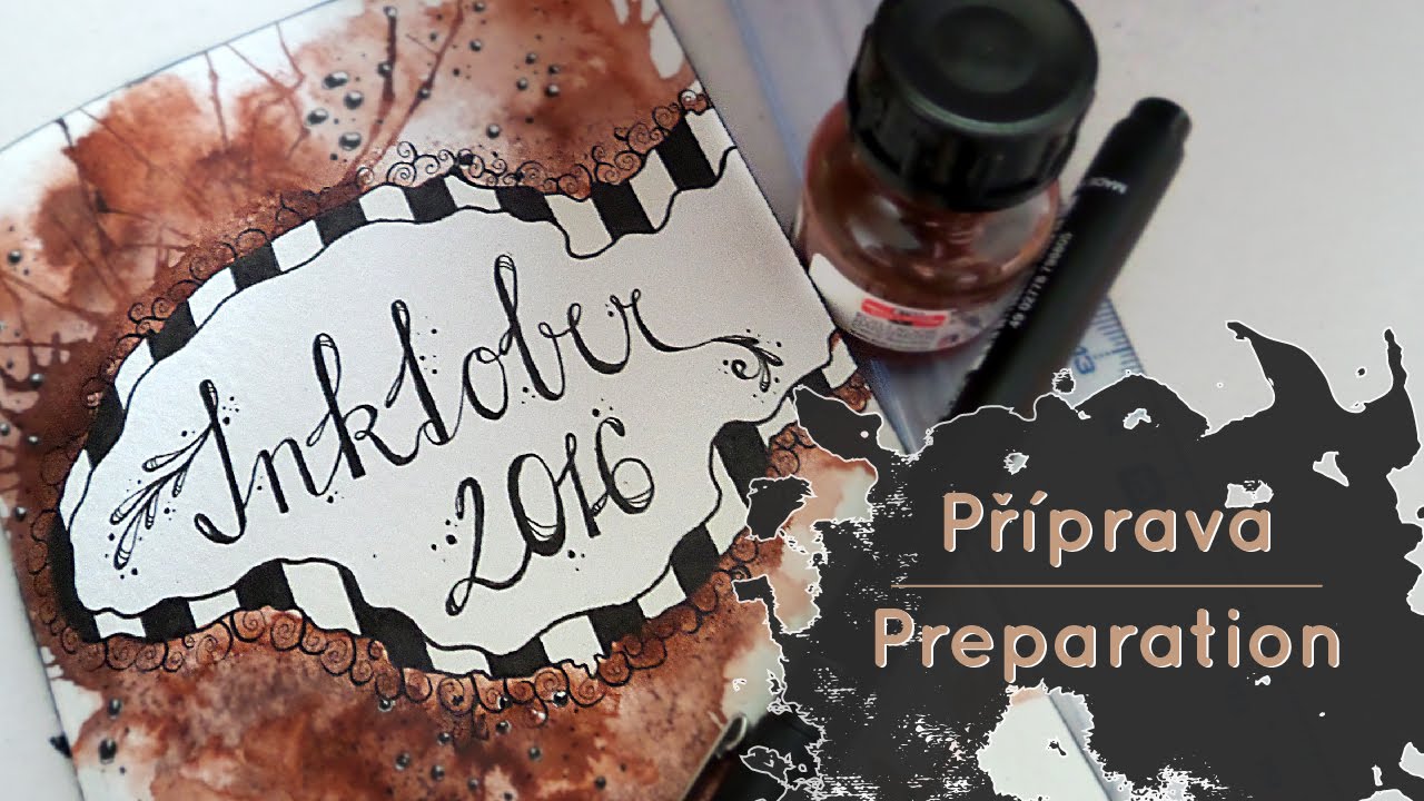Tvorba skicáku na Inktober | Making of sketchbook for Inktober