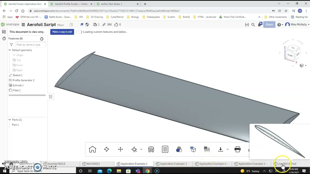 Kidwind - CAD Designed Airfoil - Adding NACA XXXX to OnShape