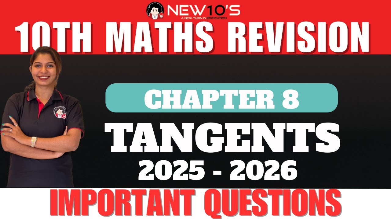 10TH MATHS  || CHAP 8 || TANGENTS|| REVISION || RESHMA MISS
