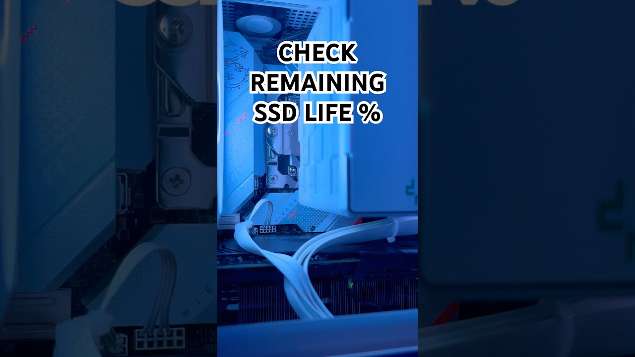 How to check remaining SSD life % #shorts #pctips #techtips #nvme #hdd #storage #pc
