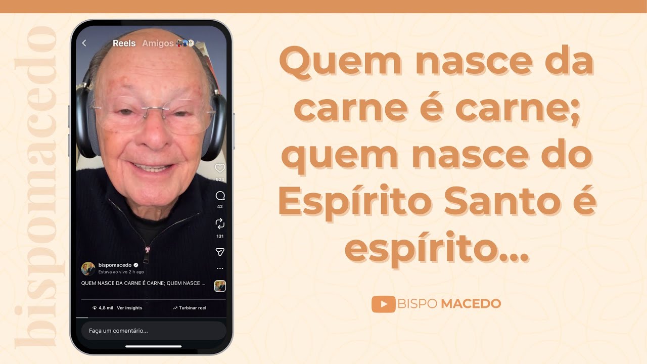 Quem nasce da carne é carne; quem nasce do Espírito Santo é espírito… - Meditação Matinal 10/12/25