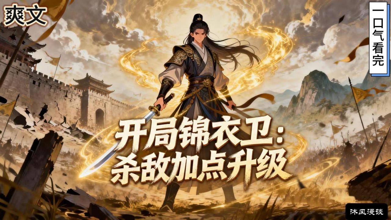 完结《开局锦衣卫：杀敌加点升级》一朝魂穿，沈乘风踏入妖魔肆虐、武道为尊的诡谲异世，化身大庆皇朝锦衣卫小旗。开局便手刃妖魔，激活逆天系统！#動漫 #穿越#有声漫画#爽文#玄幻 #无敌