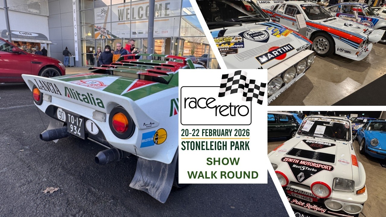 Rally Car walk round @ Race Retro '26 incl. Martini Magic, Group B, WRC & Group A Stars inside tour