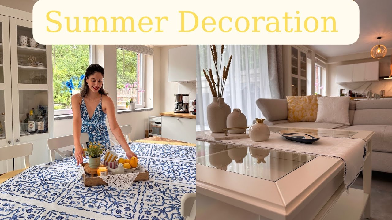 SUMMER DECORATE WITH ME : Lemon Decor  ! ΚΑΛΟΚΑΙΡΙΝΗ ΔΙΑΚΟΣΜΗΣΗ - Styling Ideas !