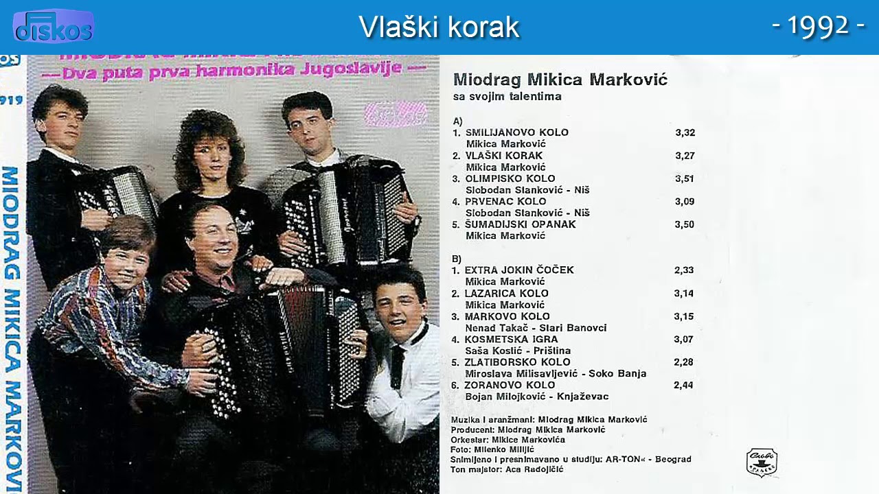 Miodrag Mikica Markovic - Vlaski korak - (Audio 1992)