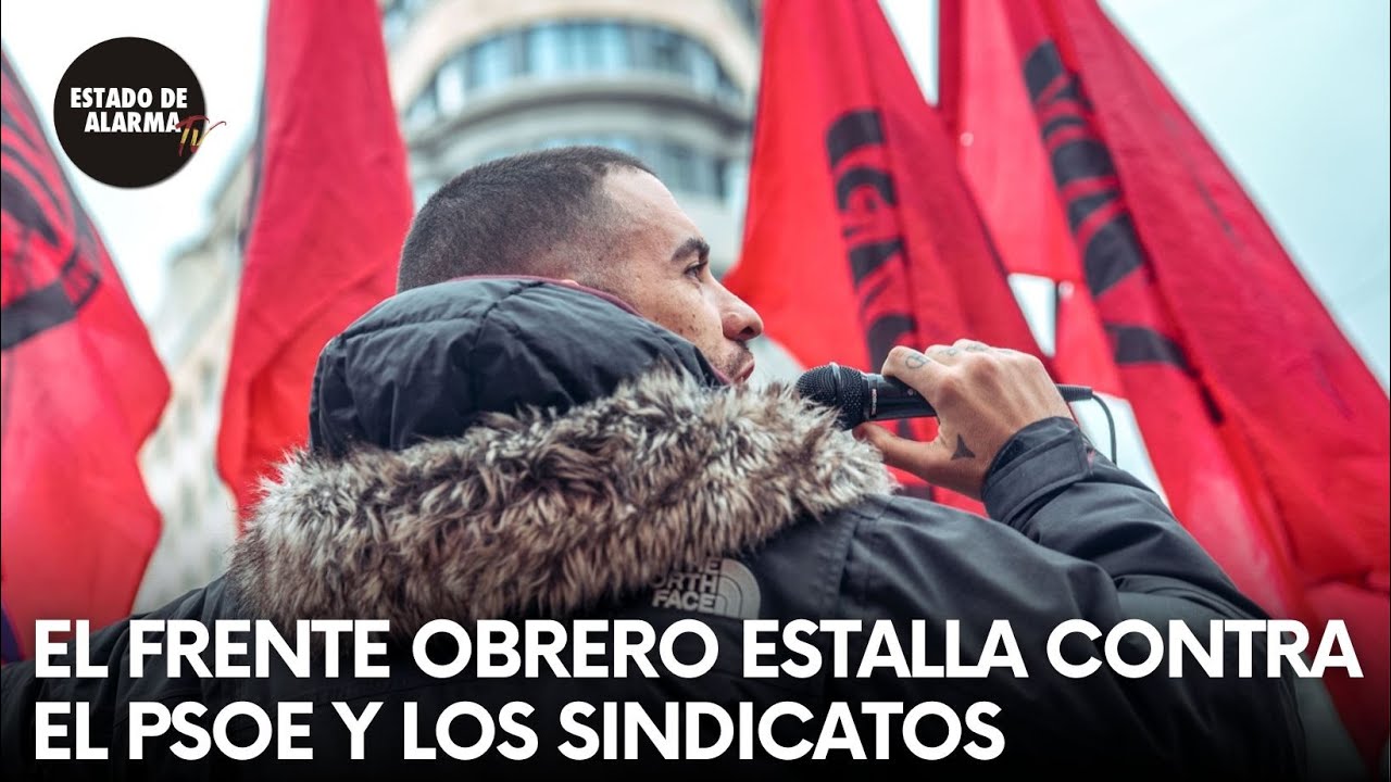 VAQUERO líder de FRENTE OBRERO estalla contra el PSOE y los SINDICATOS a las puertas de FERRAZ