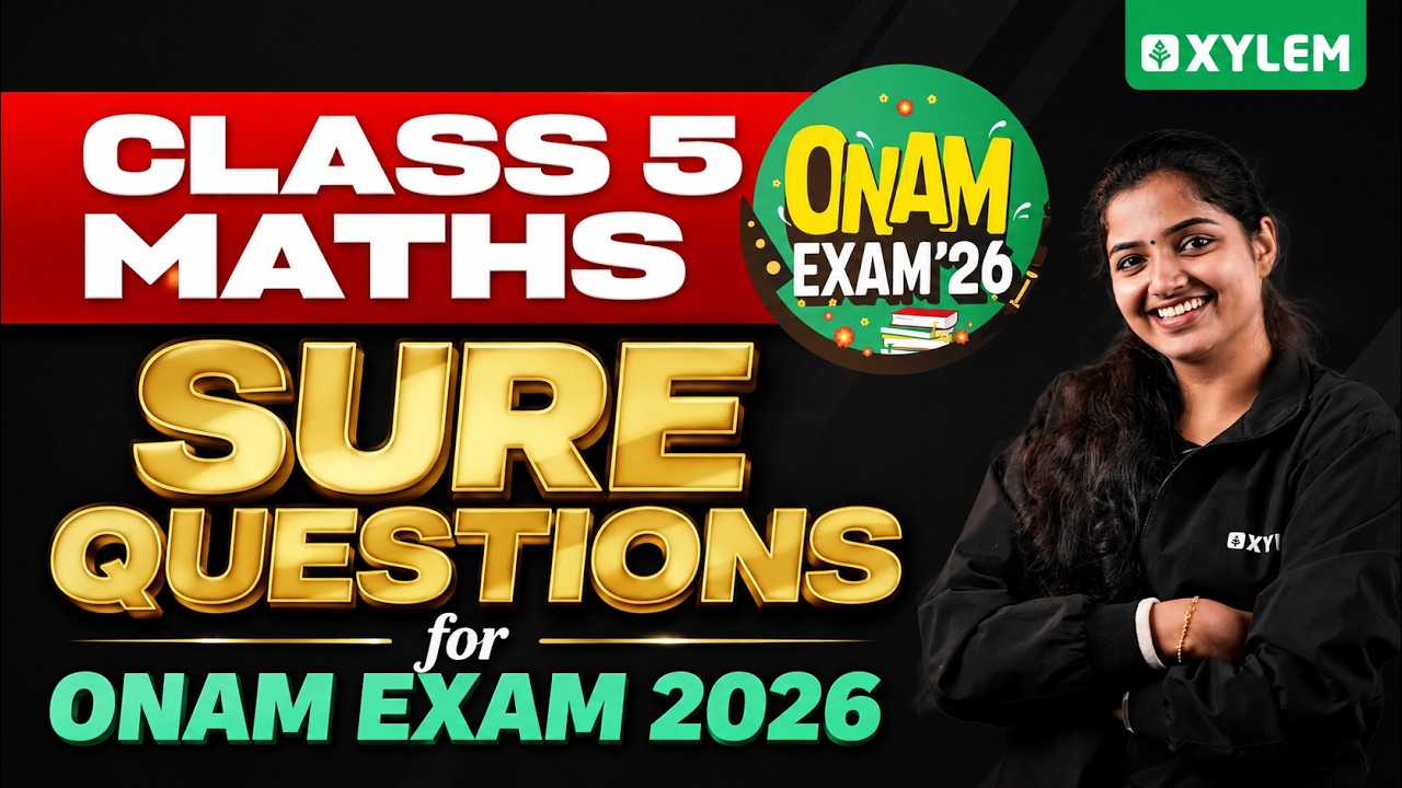 Class 5 Maths Onam Exam 2026 | Sure Question | Important Question | Xylem Class 5