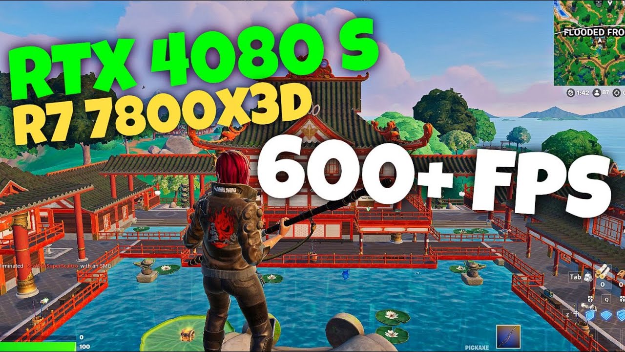 Fortnite Chapter 6 | RTX 4080 Super + Ryzen 7 7800X3D (1080p, Performance mode, High Meshes)