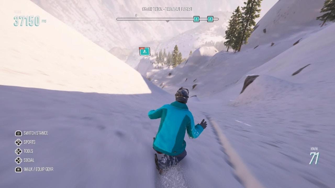 Mad tricks on snow bord