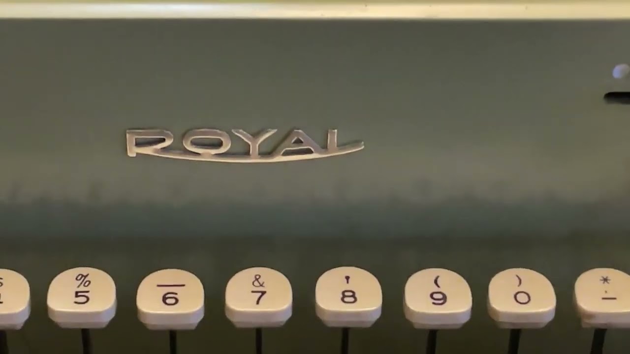 Royal Empress Typewriter Demo Of Features and Functions