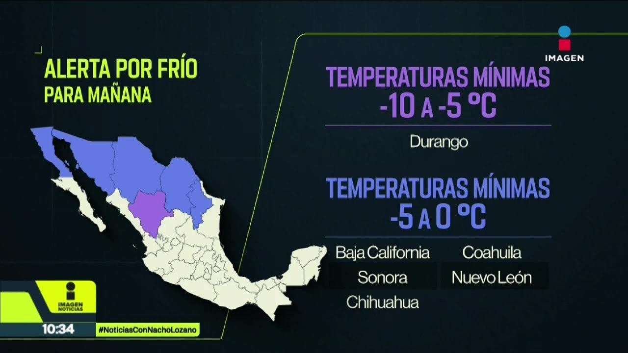 ¡Se mantendrá el frío en el norte del país! Este es el pronóstico de las temperaturas: | Nacho L
