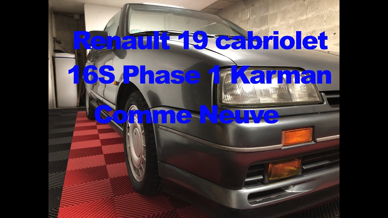 🚗 J'ai acheté une Renault R19 16S Cabriolet🚦