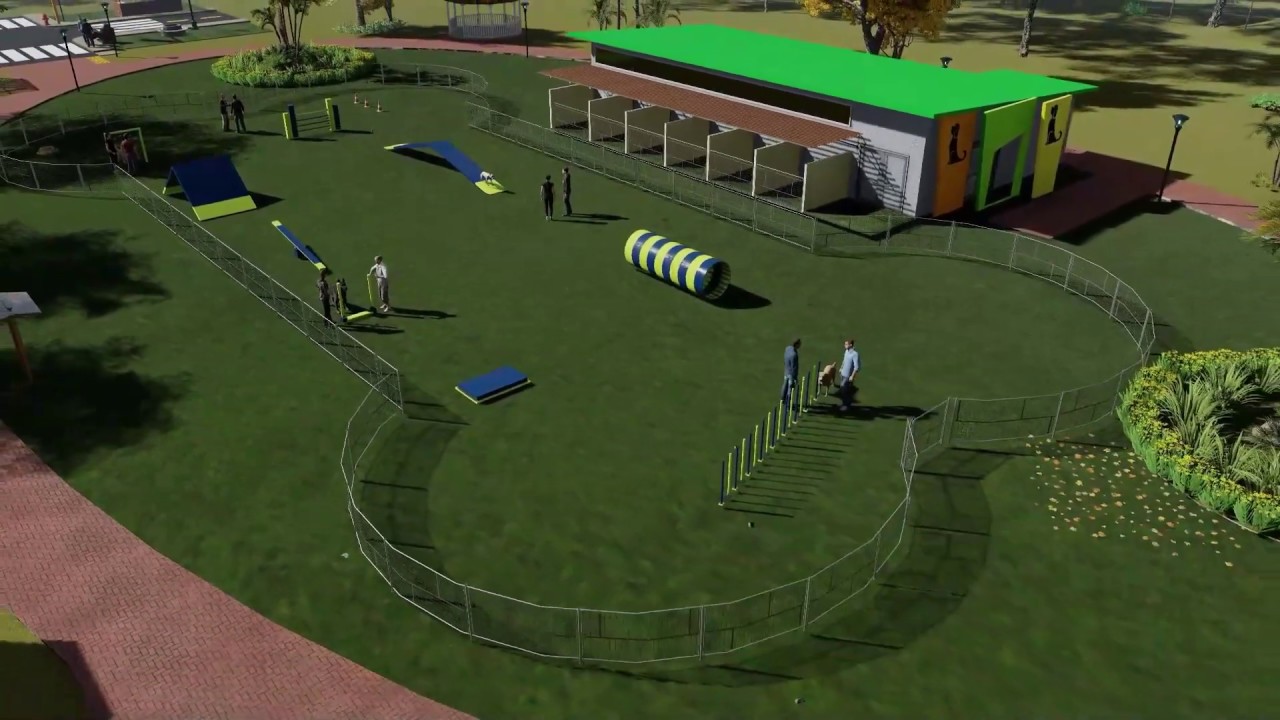 Animación con lumion, Centro de Entrenamiento de Perros Guías.