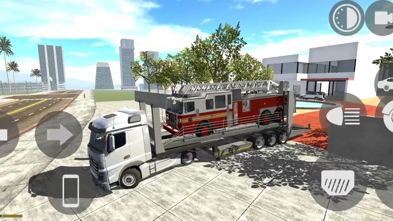 Fire brigade loded in truck on Indian bike driving 3D #trending #gaming #viral #viralvideo 