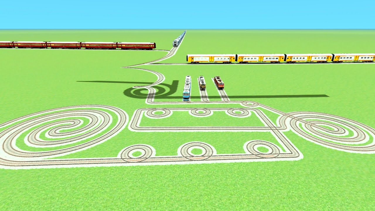 SNAKE TRACKS 💝CROSSING TRAINS CIRCLE RISKY ZIG ZAG UTRUN CURVED RAILWORK BEANG TRAIN 🐍