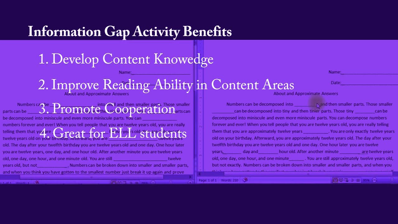 Information Gap Activities