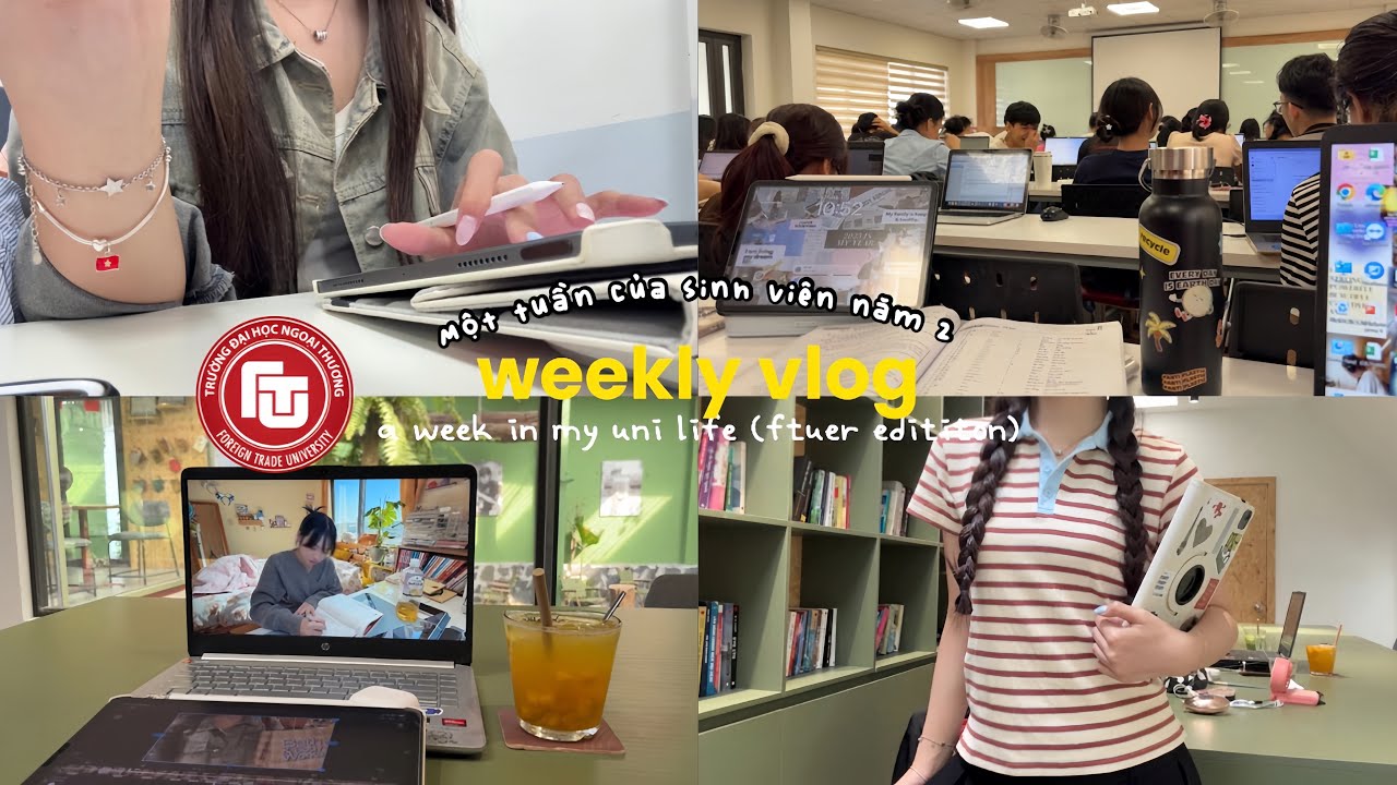 WEEKLY VLOG| 1 tuần đi học ở FTU của sinh viên năm 2, tập gym, đi cafe, xem phim, OOTD,… #vlog