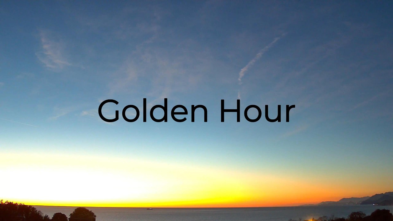 Golden Hour Sunset Over The Ocean 4K | Relaxing Nature Video