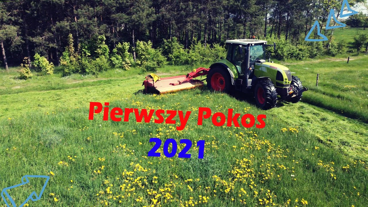 Pierwszy Pokos 2021 / Sianokosy / Claas Arion 640 / Pottinger NovaCat 305H