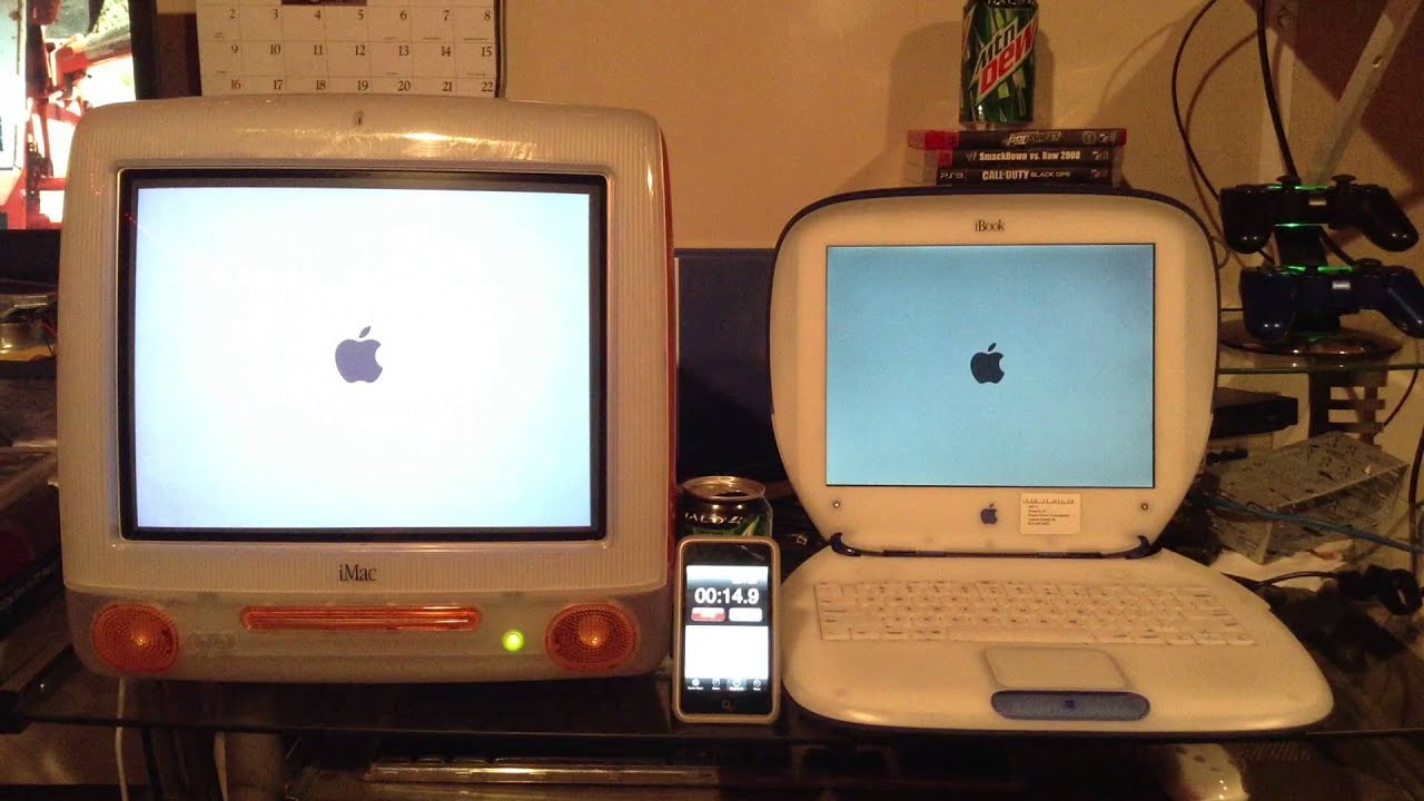 iMac G3 tangerine vs iBook g3 indigo