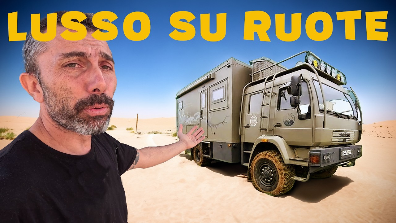Come è fatto questo LUSSUOSO camper 4x4? 😵 Pronto a tutto 🔥 Giro del mondo in camper