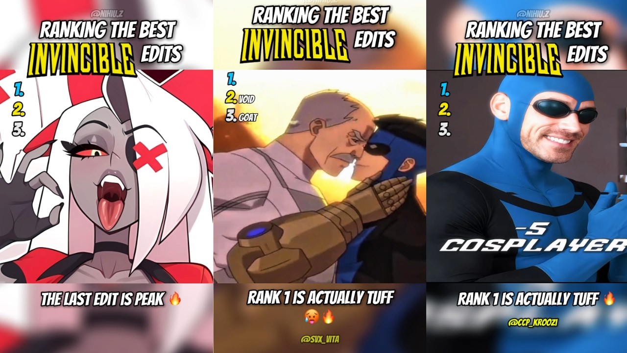 Ranking Best Viral Invincible Edits COMPILATION Part 3