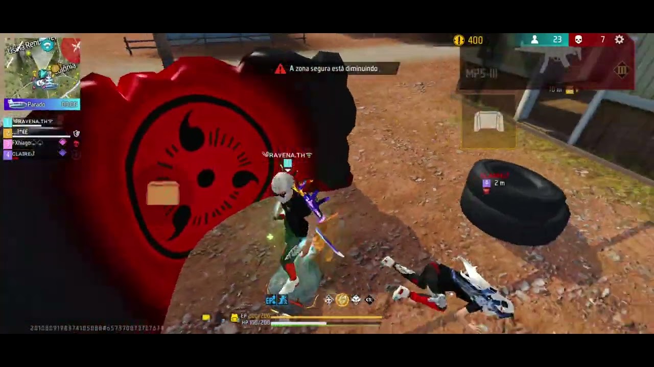Jogando partida ranqueada em squad!