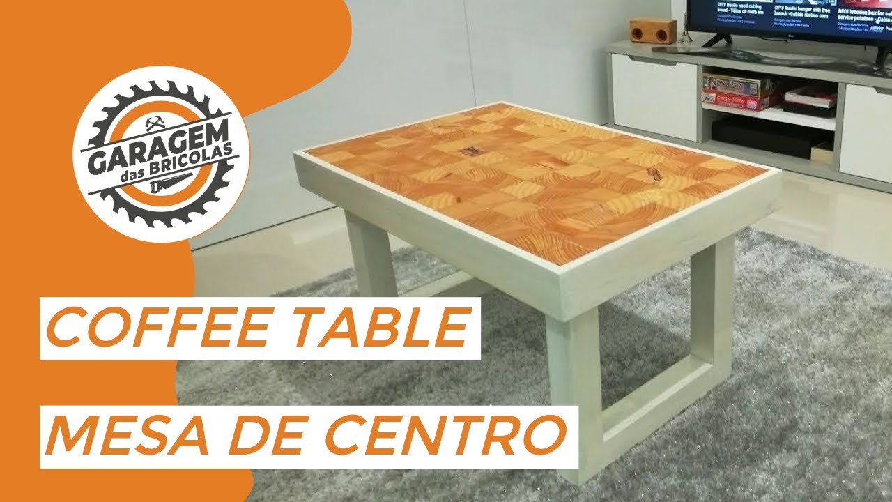 DIY# Wooden coffee table - Mesa de centro em madeira