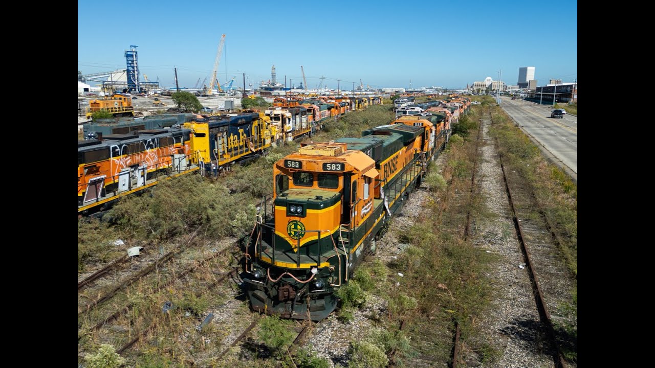 Galveston, Texas BNSF Locomotive Graveyard 2025