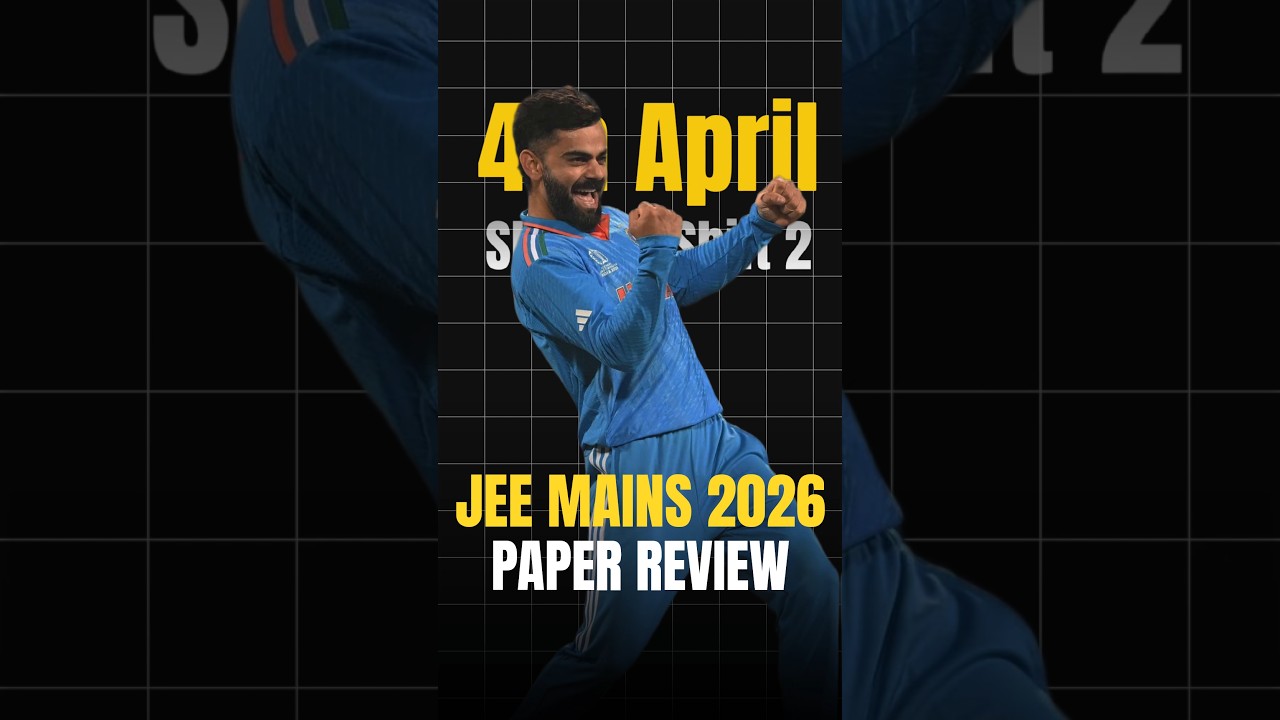 😱TOUGHEST SHIFT?! | 4 April Paper Review | JEE Mains 2026 #jee #motivation