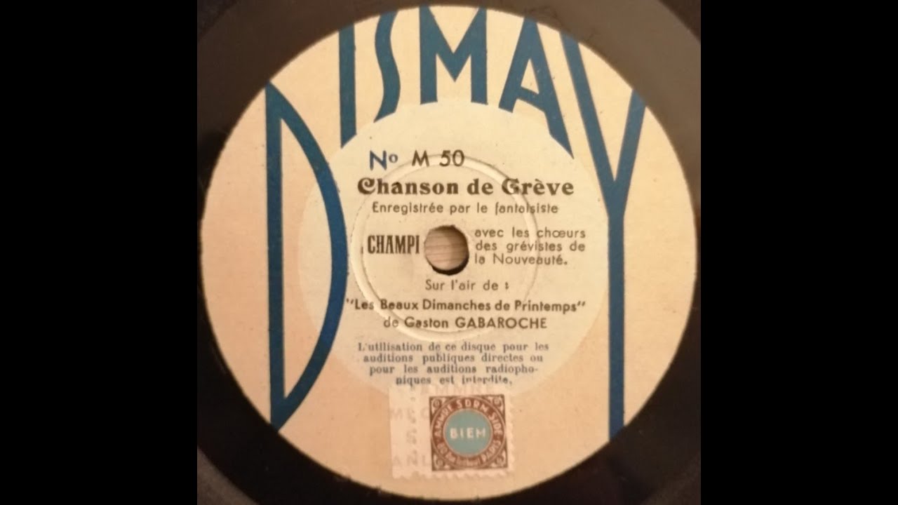 Champi et les gr&egrave;vistes 