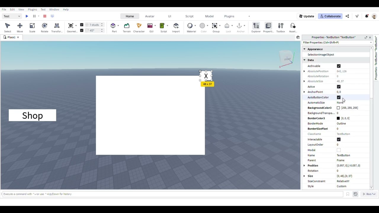 How to make a shop gui in Roblox Studio 2026