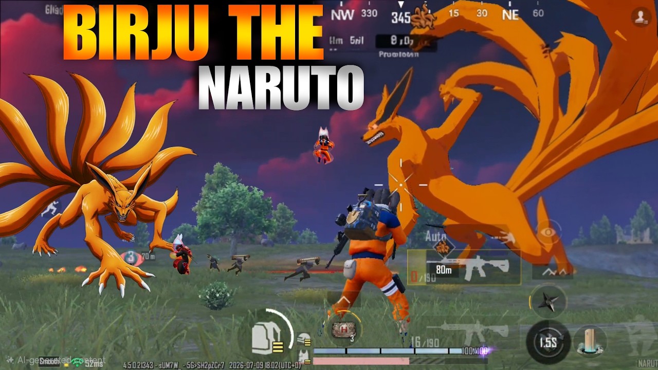 Birju Bana Naruto Uzumaki 🤣 Bgmi 4.5 Naruto Update Is Here 🔥#bgmi  #gaming #gameplay #ajax #funny