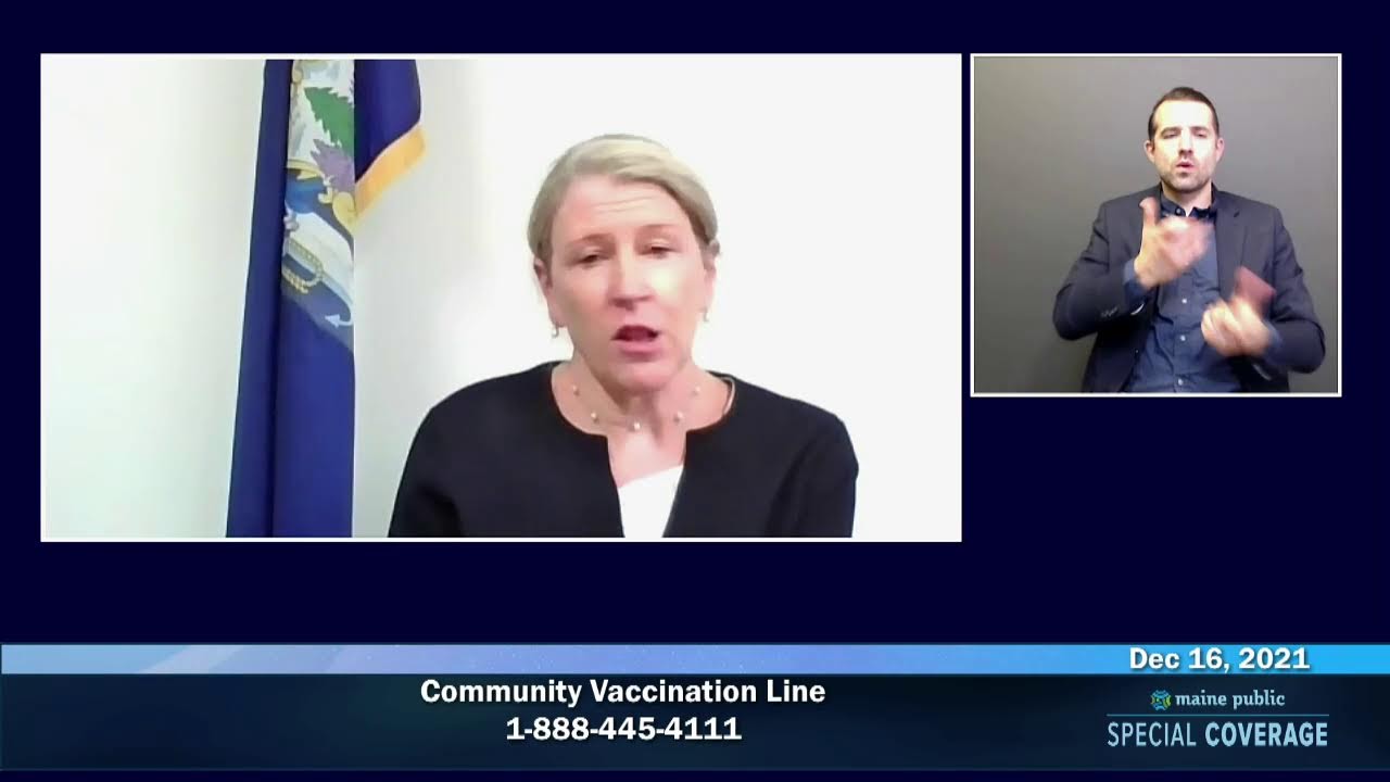 Maine CDC Briefing December 16, 2021