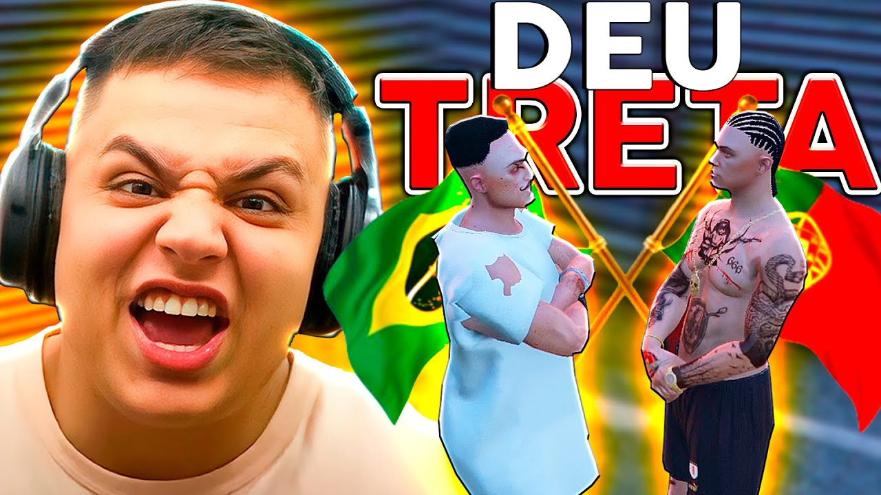 TRETA 😱 DISCUTI FEIO COM UM PORTUGUÊS no GTA RP (Paulinho o LOKO)