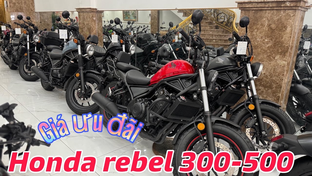 Phong motor:0927708888 HONDA REBEL 300-500 HỖ TRỢ AC GÓP TỚI 50tr #phongmotor 
