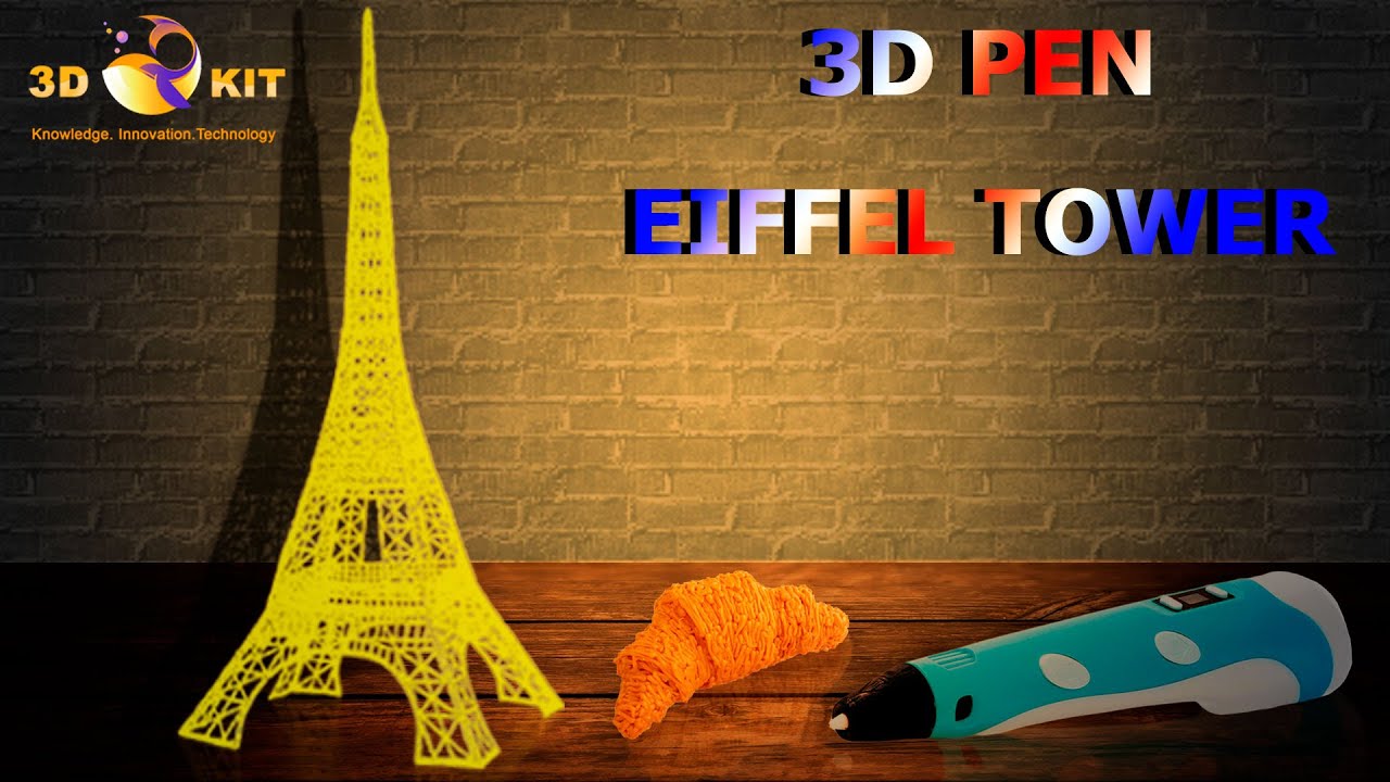 3D-РУЧКА | ЭЙФЕЛЕВА БАШНЯ | КАК НАРИСОВАТЬ ЭЙФЕЛЕВУ БАШНЮ 3D-РУЧКОЙ