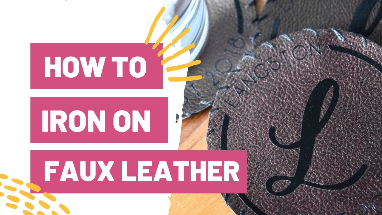 How To Iron On Faux Leather - Personalized Coasters With Your Cricut!