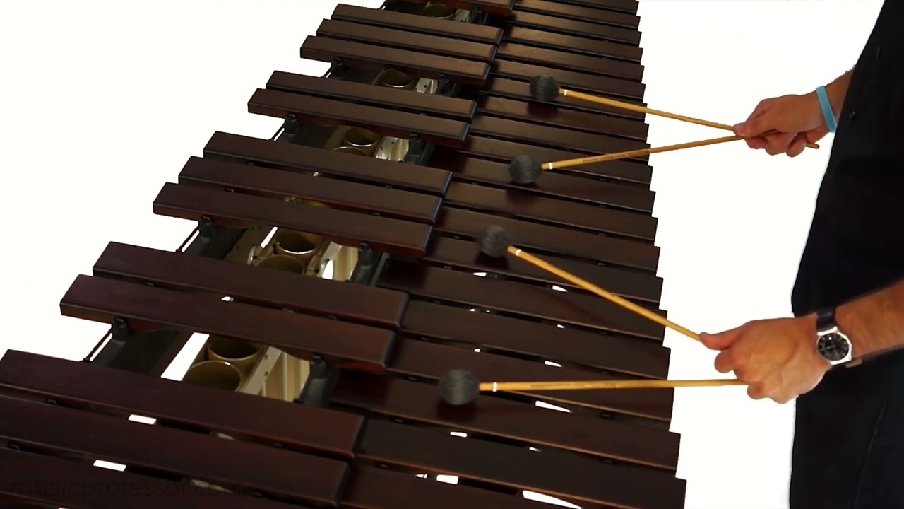 Four Mallet Technique Exercise on Marimba