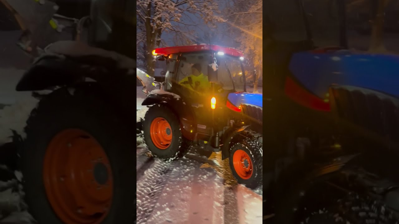 Expert Operator Clears 4 Driveways in 5 Minutes! Unedited