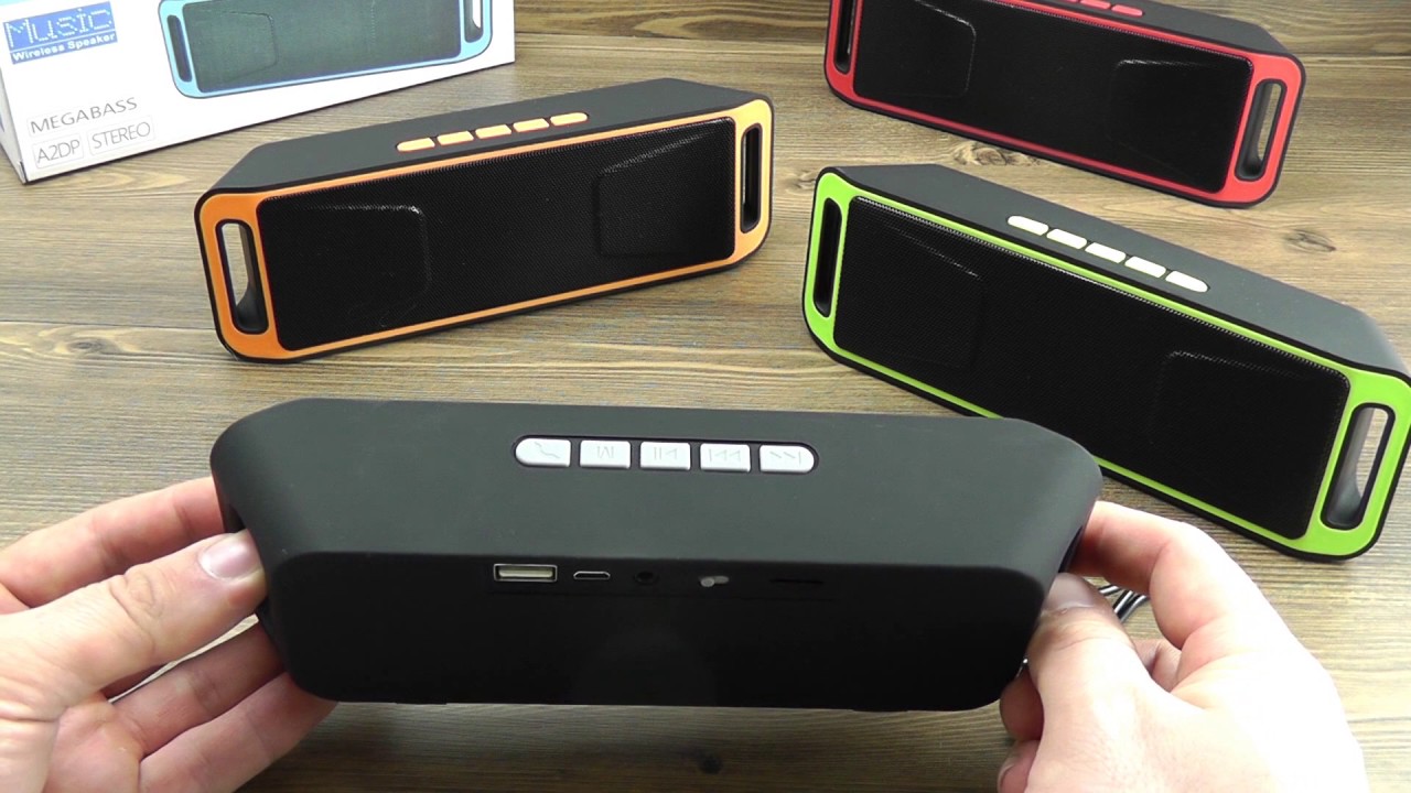 ОБЗОР: Портативный Стерео Bluetooth Бумбокс с FM Радио, USB и microSD Поддержкой 