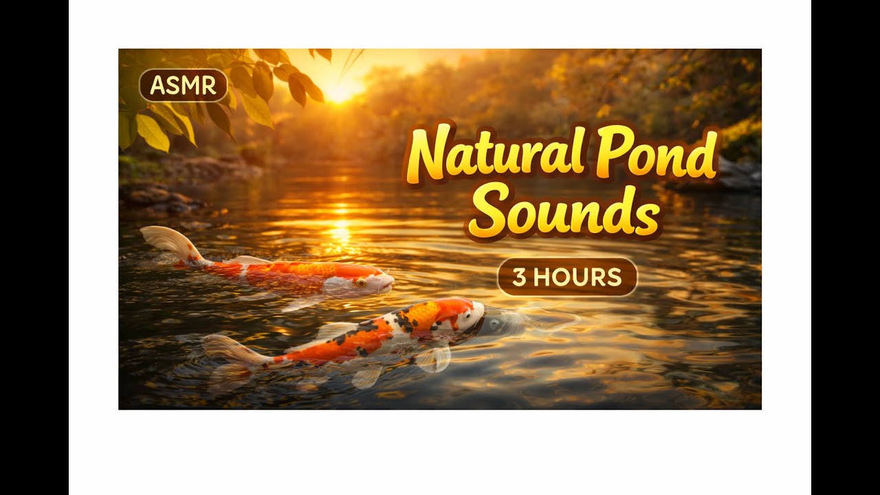 Natural Pond Sounds for Deep Relaxation 2026 (3 Hours)