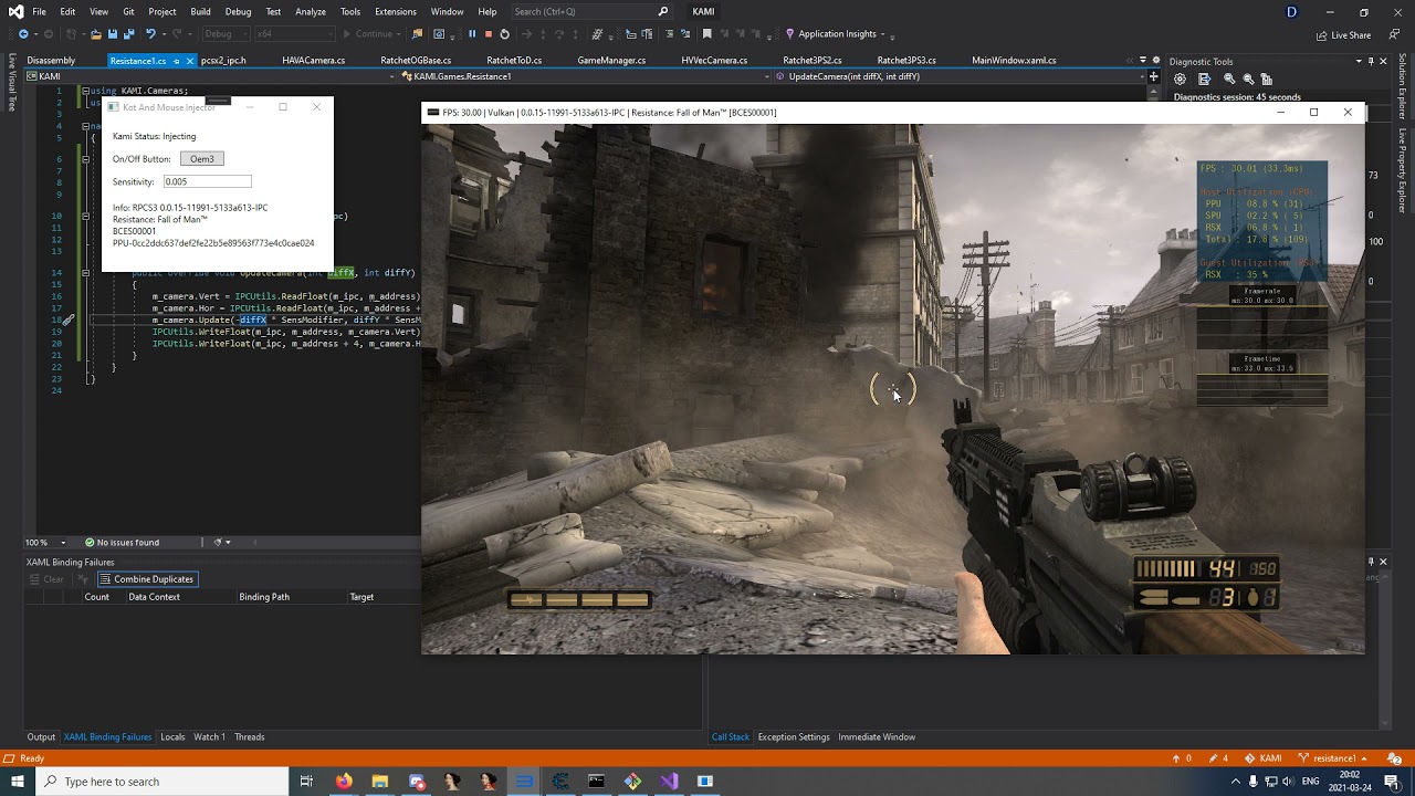 RPCS3 KAMI Resistance 1 Mouse Injection