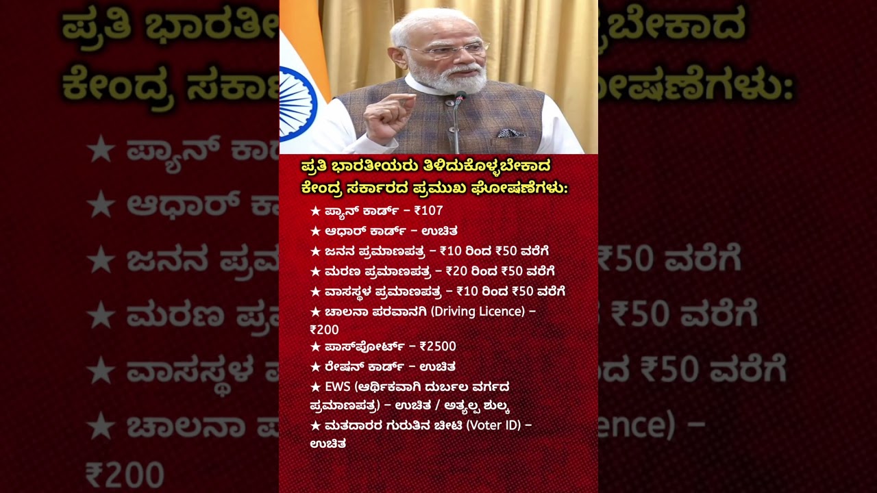 Big Relief from Central Government? New Prices & Charges for Passport, PAN Driving Licence & More