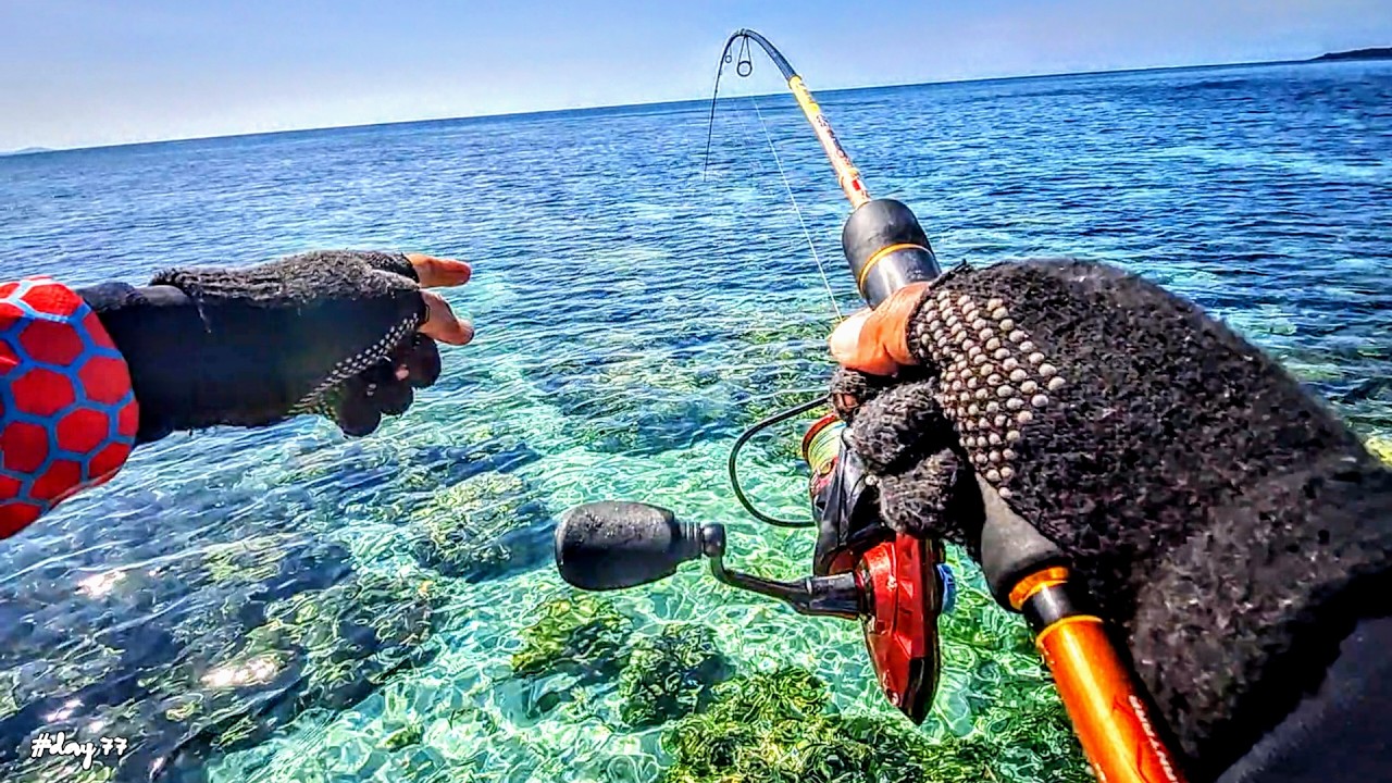 SANGAT INDAH DAN BANYAK IKANNYA || MANCING CASTING DI PINGGIRAN KARANG DANGKAL EMANG NGERI 😱