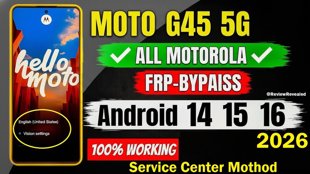 Motorola G45 5g Frp Unlock✔ Android 15✔ How To Bypass Frp Moto G45 5g✔ Moto G45 5g Frp Bypass 2025✔ 