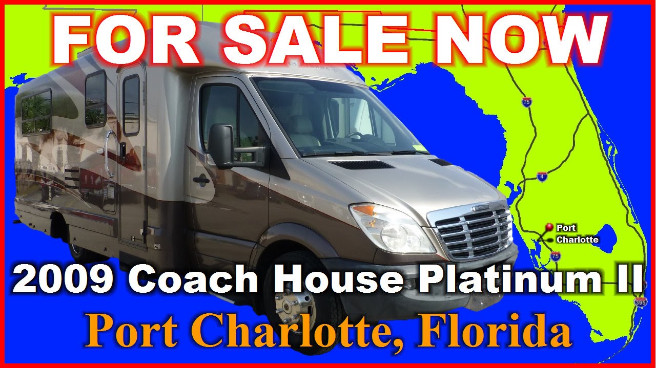 2009 Coach House Platinum II 241XL FS Class C Motorhome, Florida, Pt Charlotte, Ft Myers, Sarasota