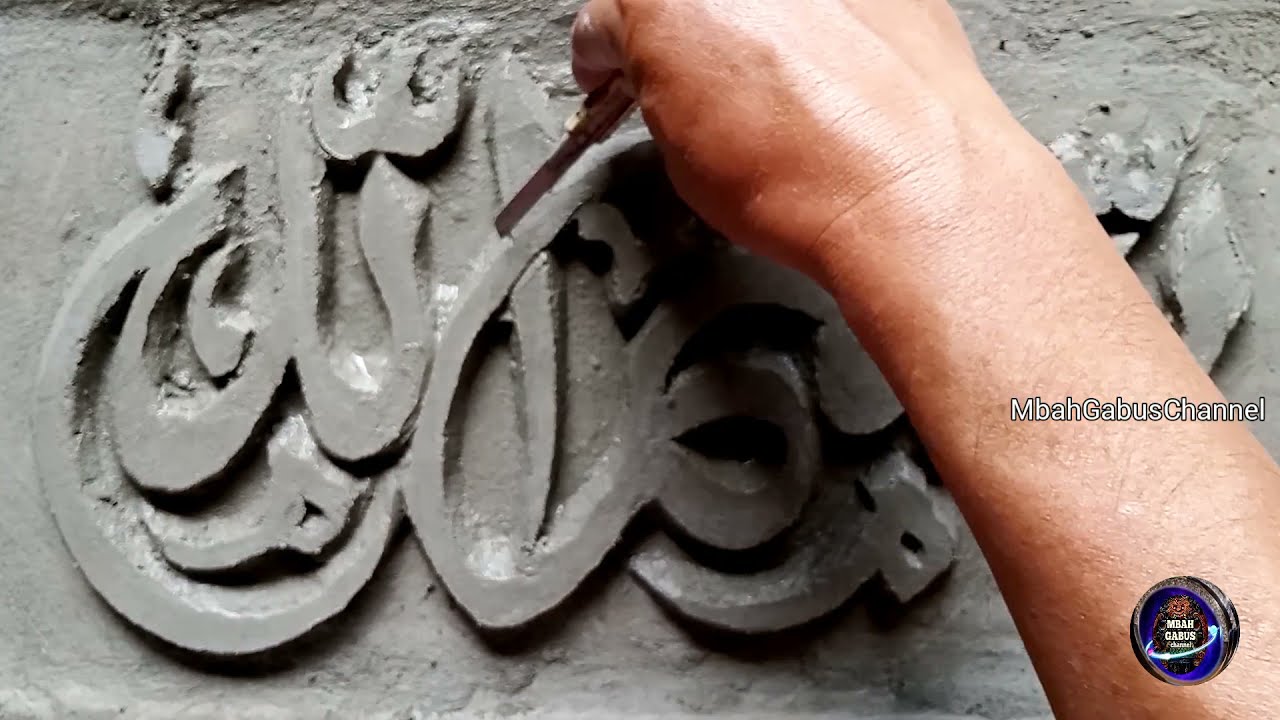 Cara Membuat Relief Kaligrafi Dengan Mudah dan Simpel