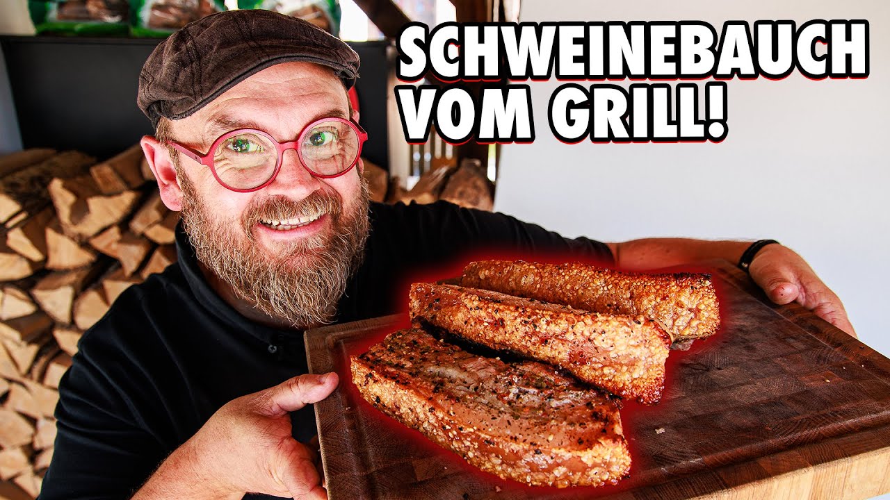 Knuspriger Schweinebauch vom Grill 🔥🥓 So gelingt er garantiert!